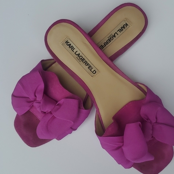 Karl Lagerfeld Shoes - Karl Lagerfeld Mules suede hot pink 8